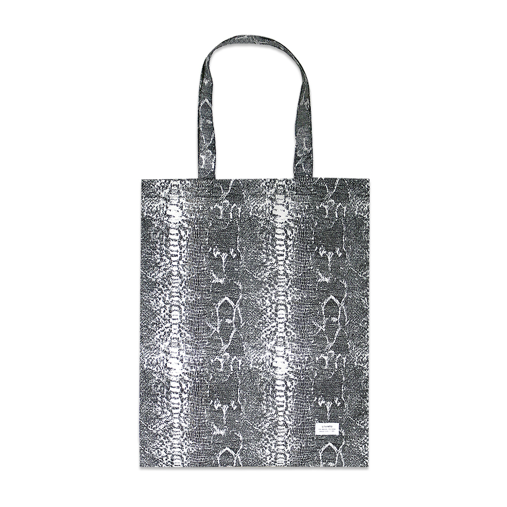 Stampd Snake Printed Polyester Tote Bag Black